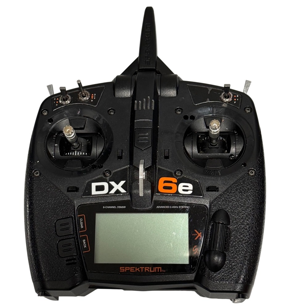 Spektrum DX6e 6-Channel DSMX Transmitter RC Radio Controller Black